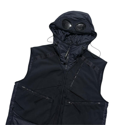 CP Company Goggle Down Gilet | XL, Navy