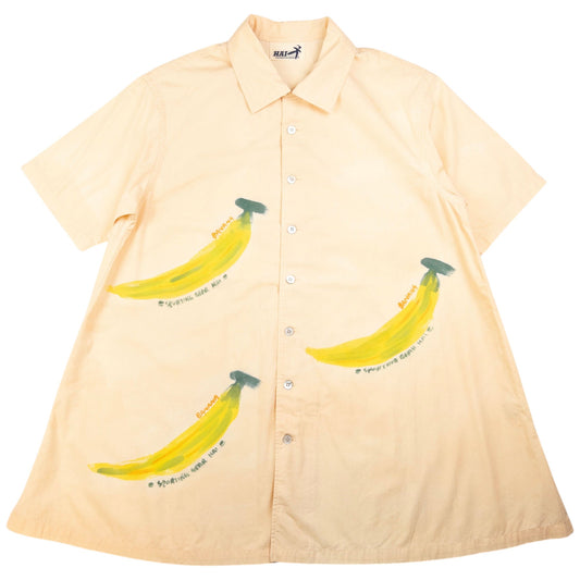 Vintage Hai Sporting Gear By Issey Miyake Banana Button Up Shirt Size M