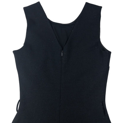 Vintage 2000s Gucci Sleeveless Wool Dress Womens Size XS | XS, Black
