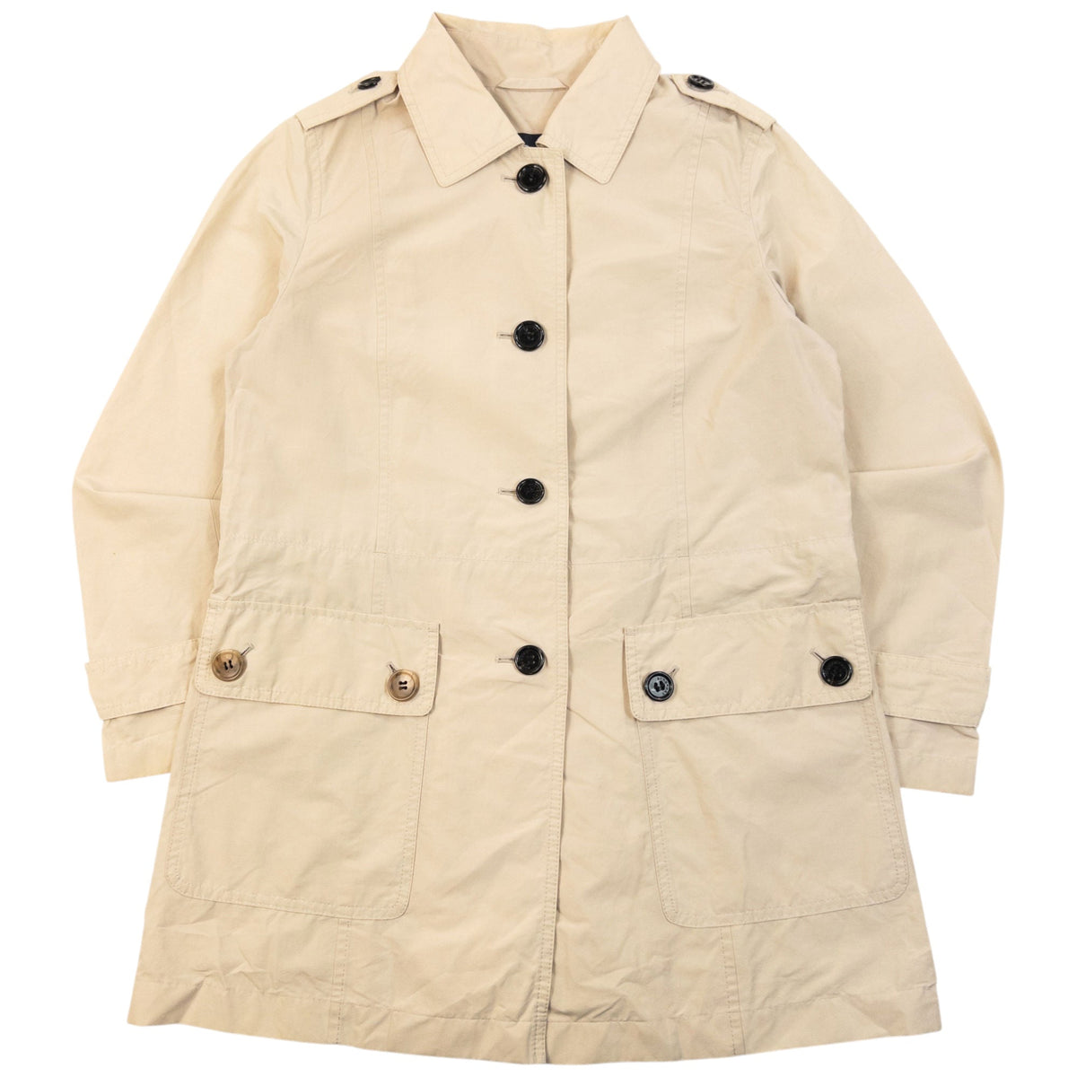 Vintage 2000s Burberry Button Up Jacket Womens Size M | Medium, Beige