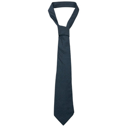 Vintage 2000s Gucci Monogram Silk Tie | O/S, Navy