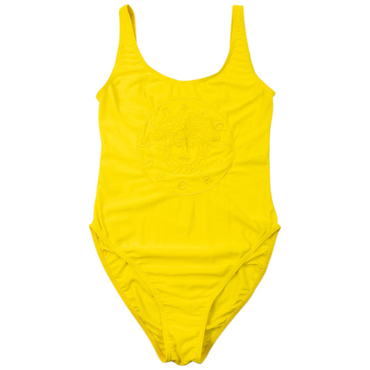 Vintage 2000s Versace Sport Embroidered Swimming Costume Womens Size M | Medium, Multicoloured