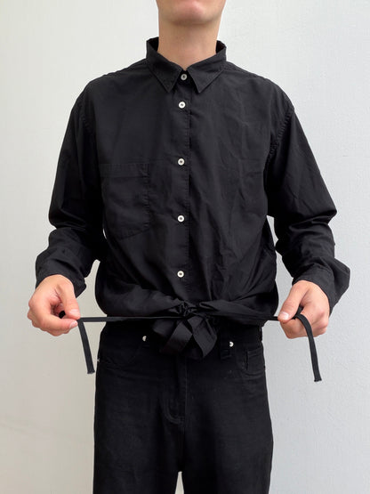 Comme Des Garçon Homme Deux Drawstring Shirt | O/S, Black