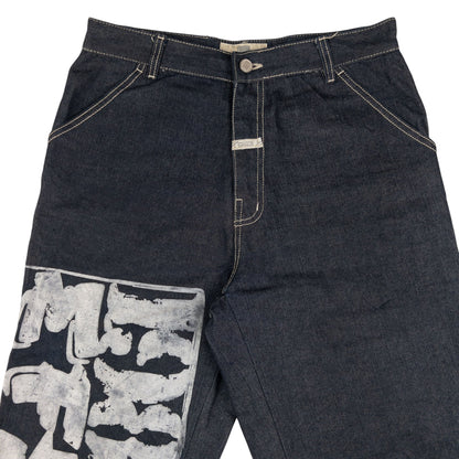 Vintage Marithe + Francois Girbaud Printed Denim Jeans Size W29