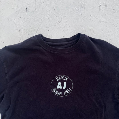 2000s armani jeans navy graphic tee | Navy, Navy