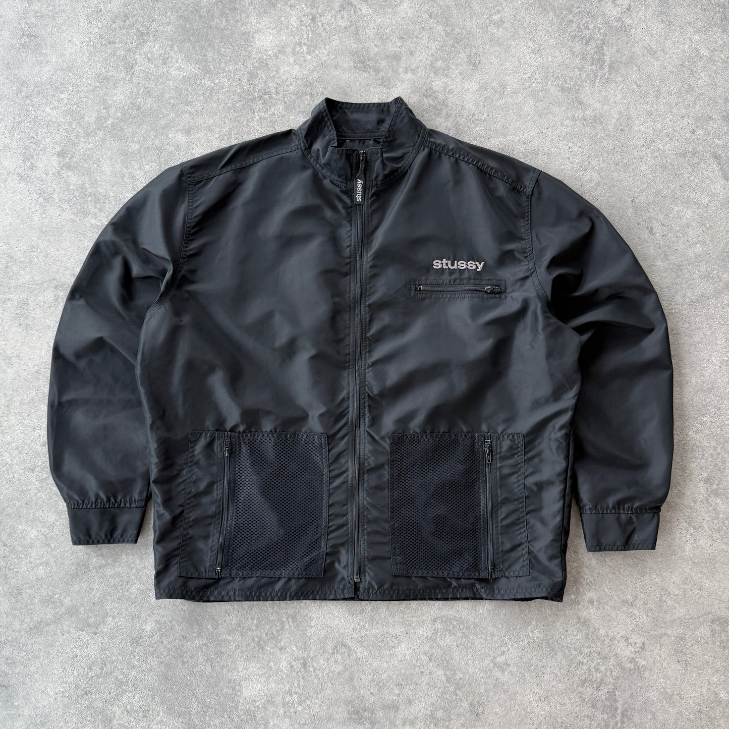 Stussy RARE 1990s technical nylon cargo jacket (XL)