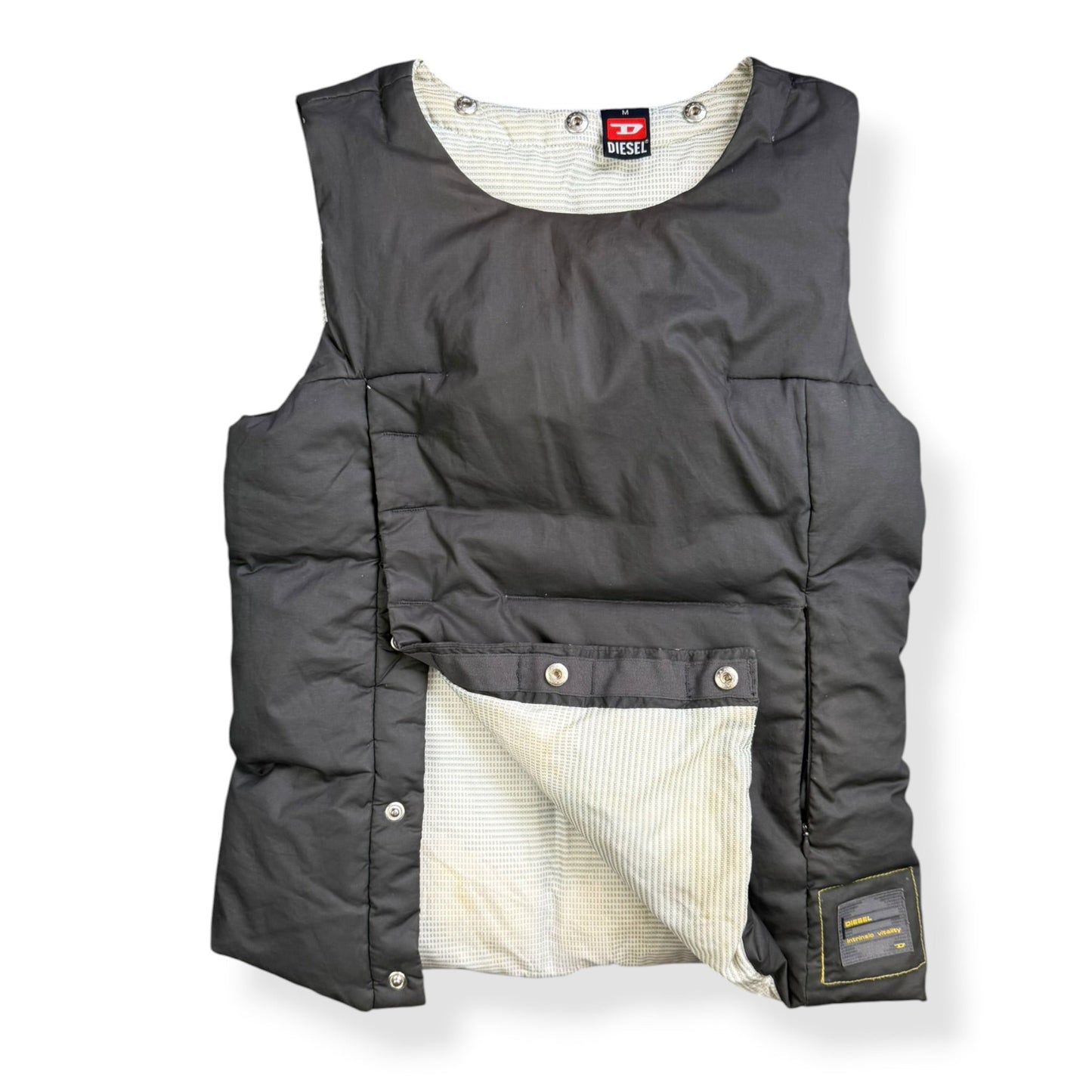 2000's Diesel Intrinsic Vitality Gilet (M) | Medium, Red