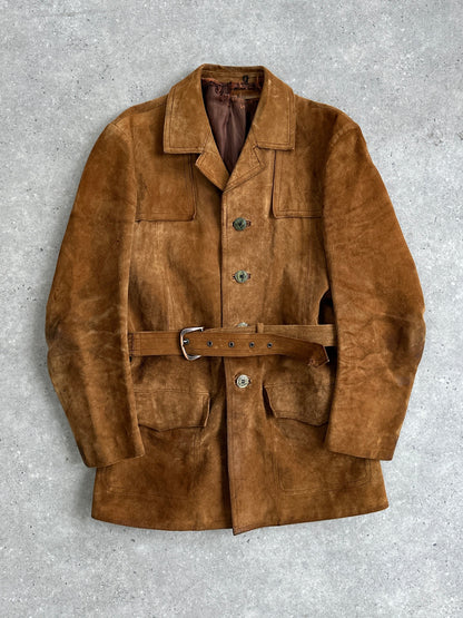 Vintage Suede Belted Jacket - M/L