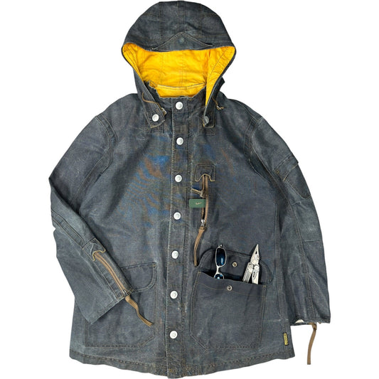 Armani Jeans 00’s Articulated Hemp Parka Jacket XL | XL, Red