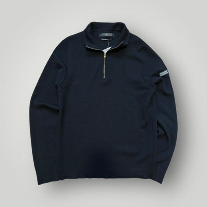 Stone Island Denims AW/08 Wool 1/4 Zip Knit L/XL | Default Title, Black