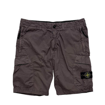 Stone Island Canvas Shorts | W34, Dark Grey