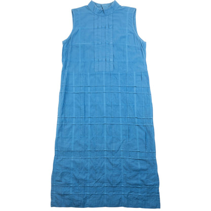 Vintage 2000s Haat By Issey Miyake Checkered Dress Womens Size M | Medium, Blue