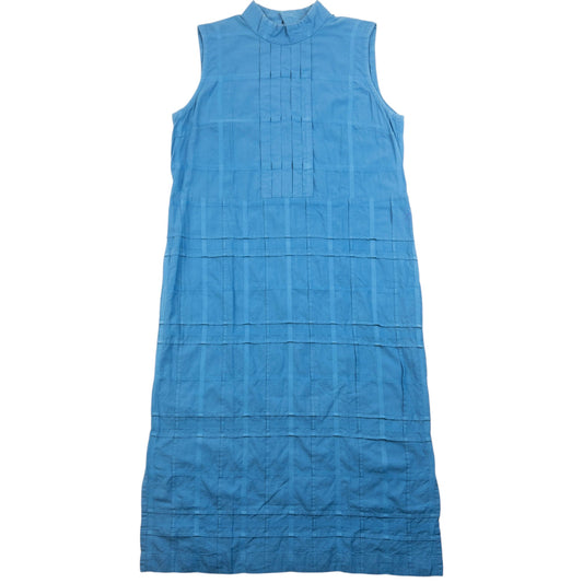 Vintage 2000s Haat By Issey Miyake Checkered Dress Womens Size M | Medium, Blue