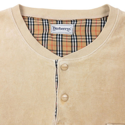 Vintage 90s Burberry Velour Jumper Size L | Large, Multicoloured