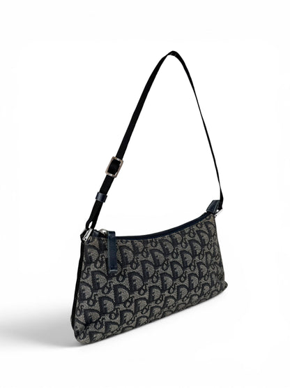 2002 Christian Dior Monogram Shoulder Bag | O/S, Navy