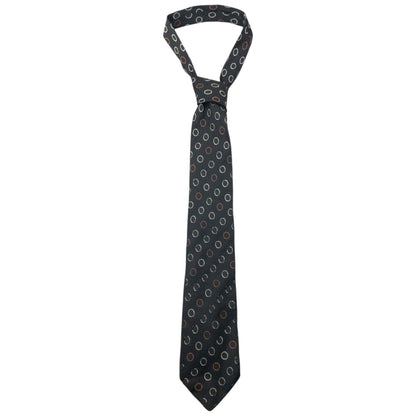 Vintage 90s Issey Miyake Spotted Silk Tie | O/S, Black