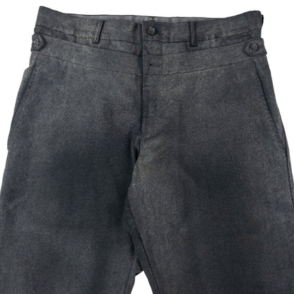 Vintage 2000s Comme Des Garçons HOMME Plus Double Waist Trousers Size W31 | W31, Grey