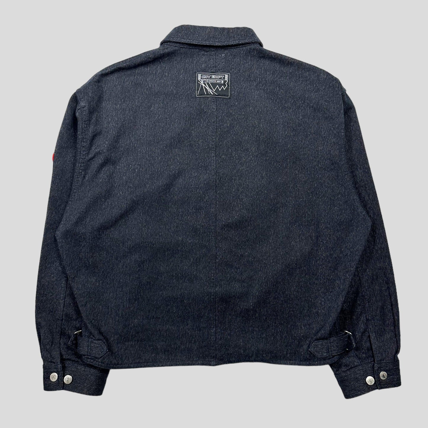 Cav Empt AW23 Black Heather Denim Boxy Jacket - L - Known Source