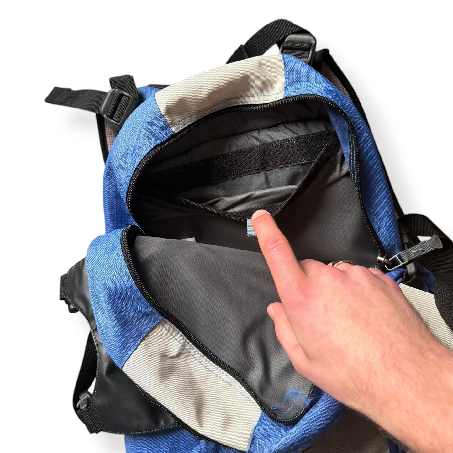 2001 Nike ACG Skate Backpack | O/S, Blue and Beige