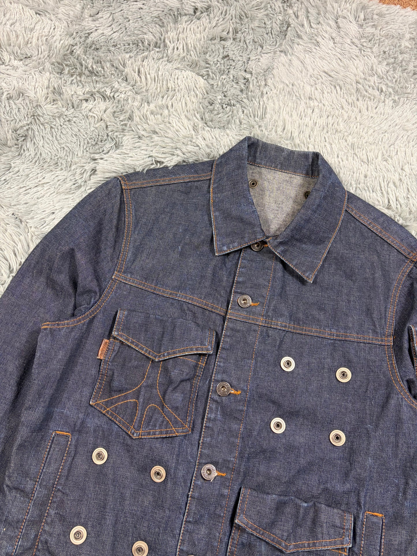 Moschino Jeans 00’s Modular Pocket System Denim Jacket - S/M | O/S, Blue