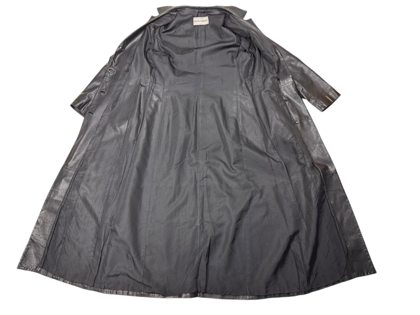 Dolce & Gabbana 1990s leather trench coat | Black, Black