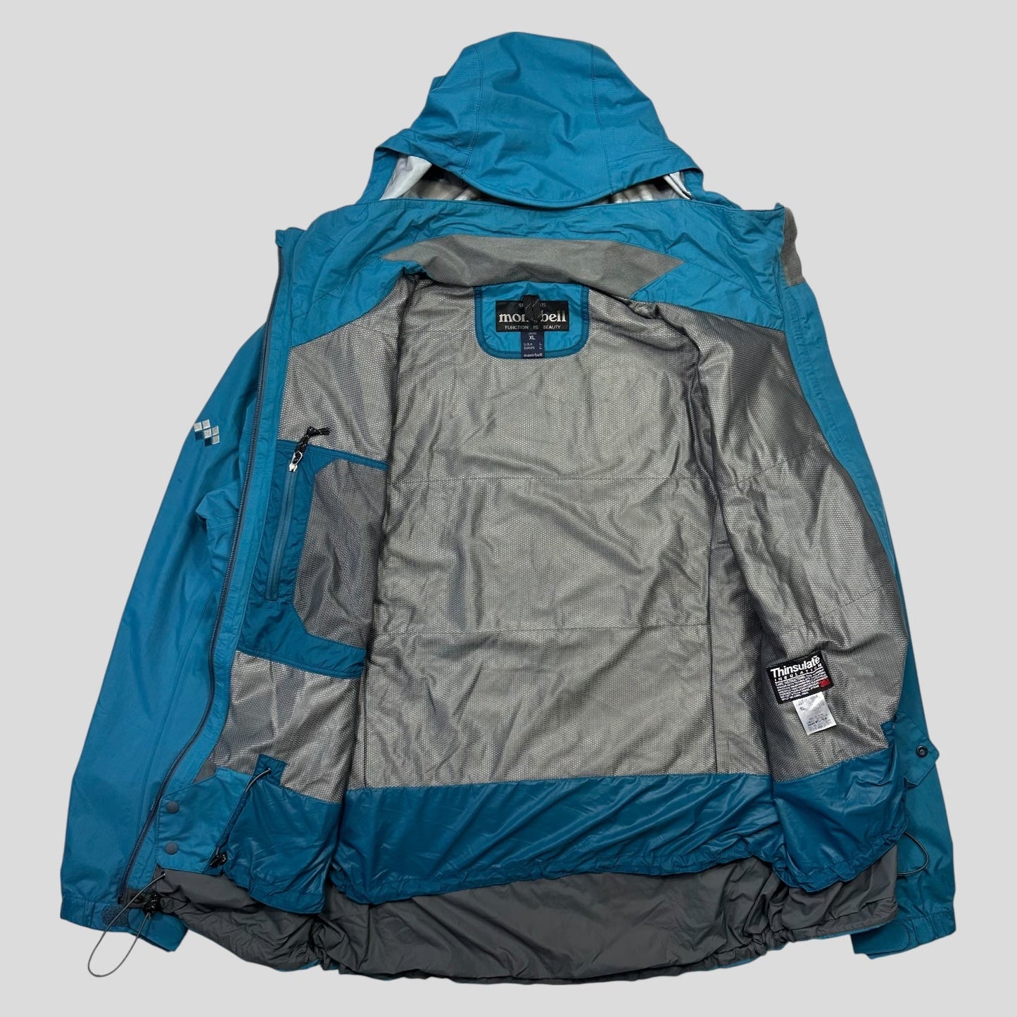 Montbell 00’s Goretex Rain Dancer Insulated Jacket - XL | Default Title, Blue