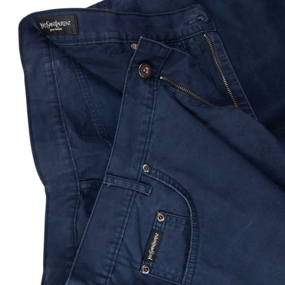 Vintage YSL Yves Saint Laurent Embroidered Chino Trousers Size W38