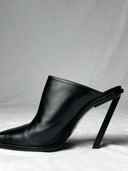 ANN DEMEULEMEESTER MULE HEELS | DEFAULT TITLE, Black
