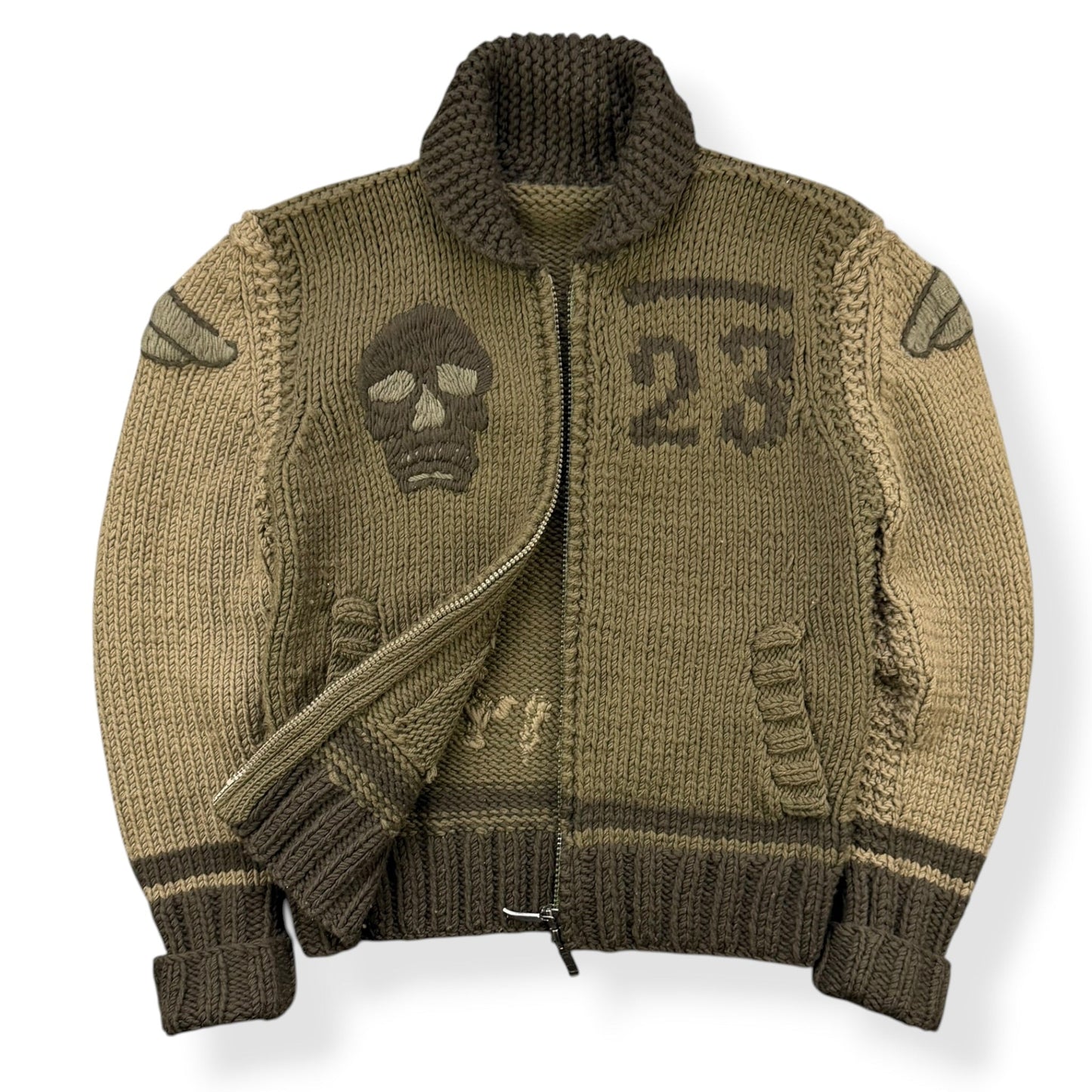 2000's Maharishi 1GG Knit Wool Jacket (M) | Default Title, Red