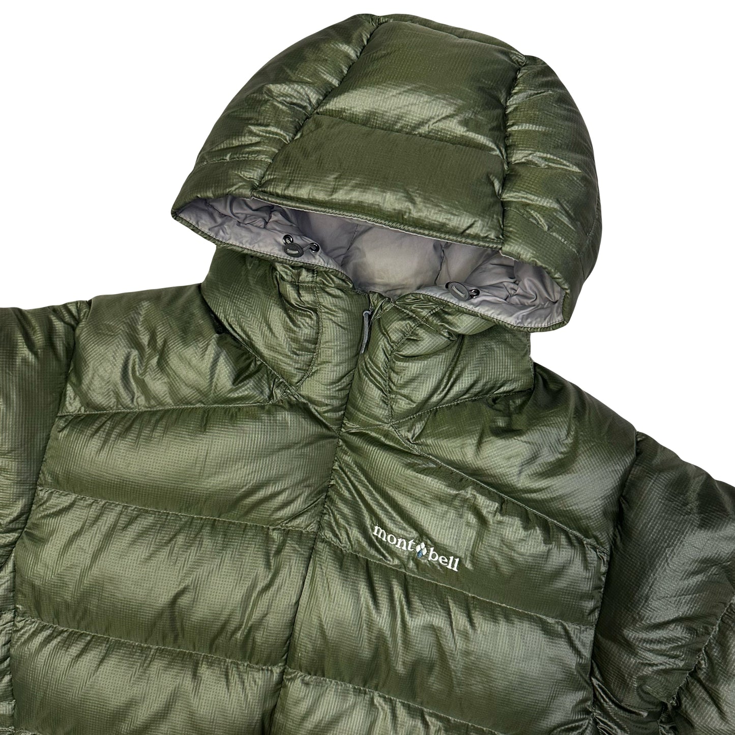 Montbell Light Alpine Puffer Jacket In Olive Green ( S )