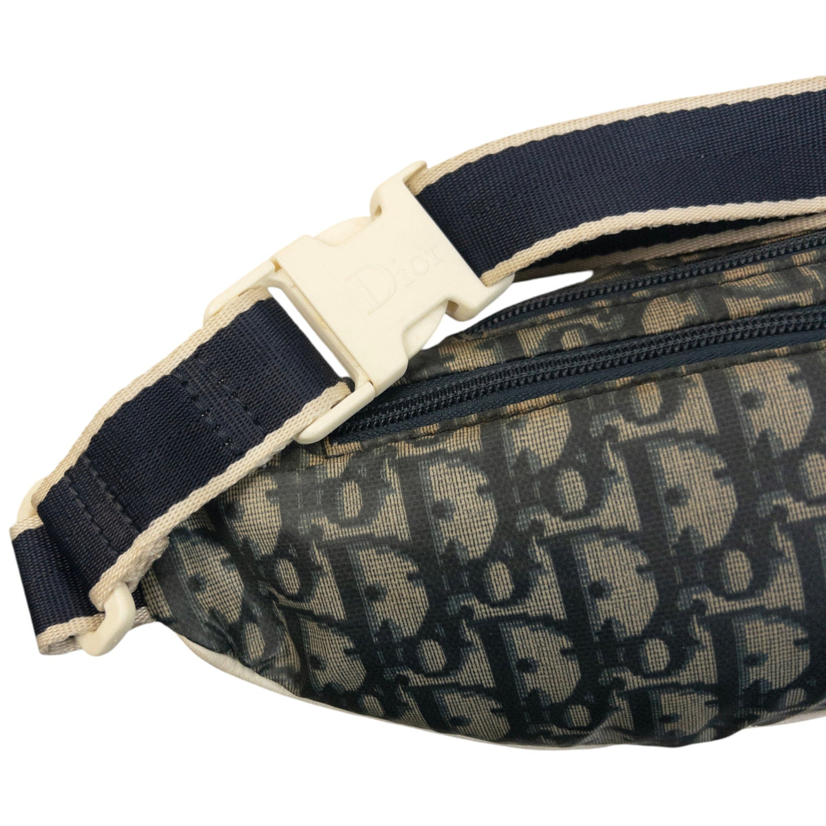 Vintage 2000s Dior Monogram Number Crossbody Bag | O/S, Navy