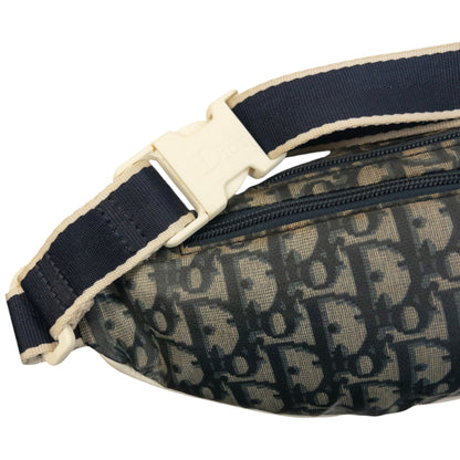 Vintage 2000s Dior Monogram Number Crossbody Bag | O/S, Navy