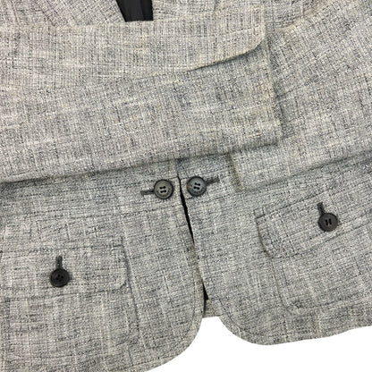 Vintage 2000s Burberry Jacket & Pleated Skirt Suit Set Womens Size M | Medium, Grey