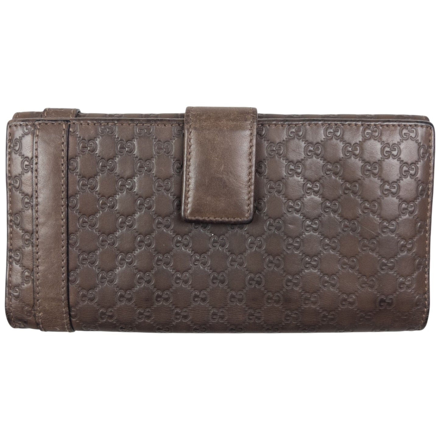 Vintage Gucci Embossed Monogram Leather Purse