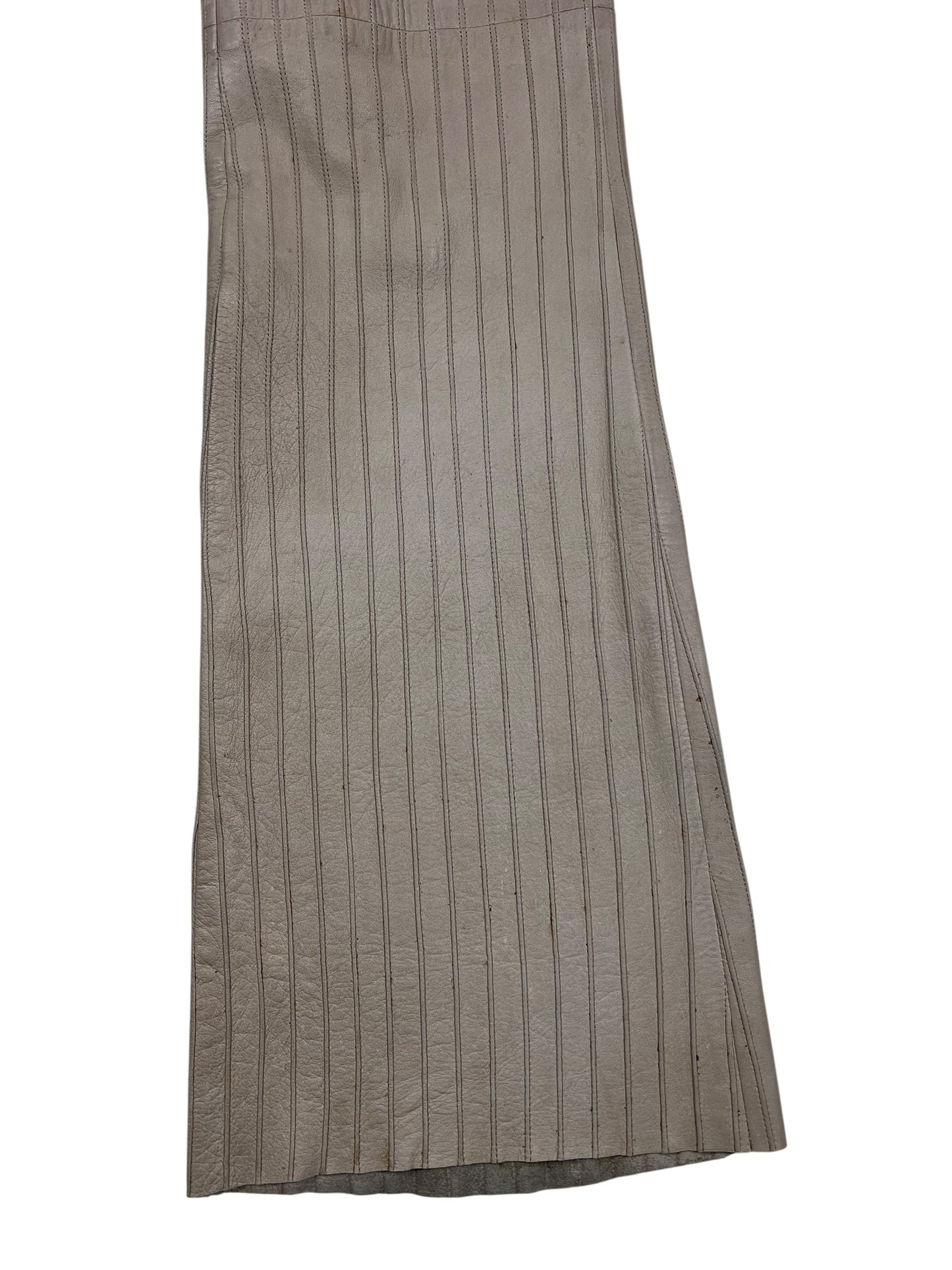 Gucci F/W 1999 leather pinstripe trousers Tom Ford era