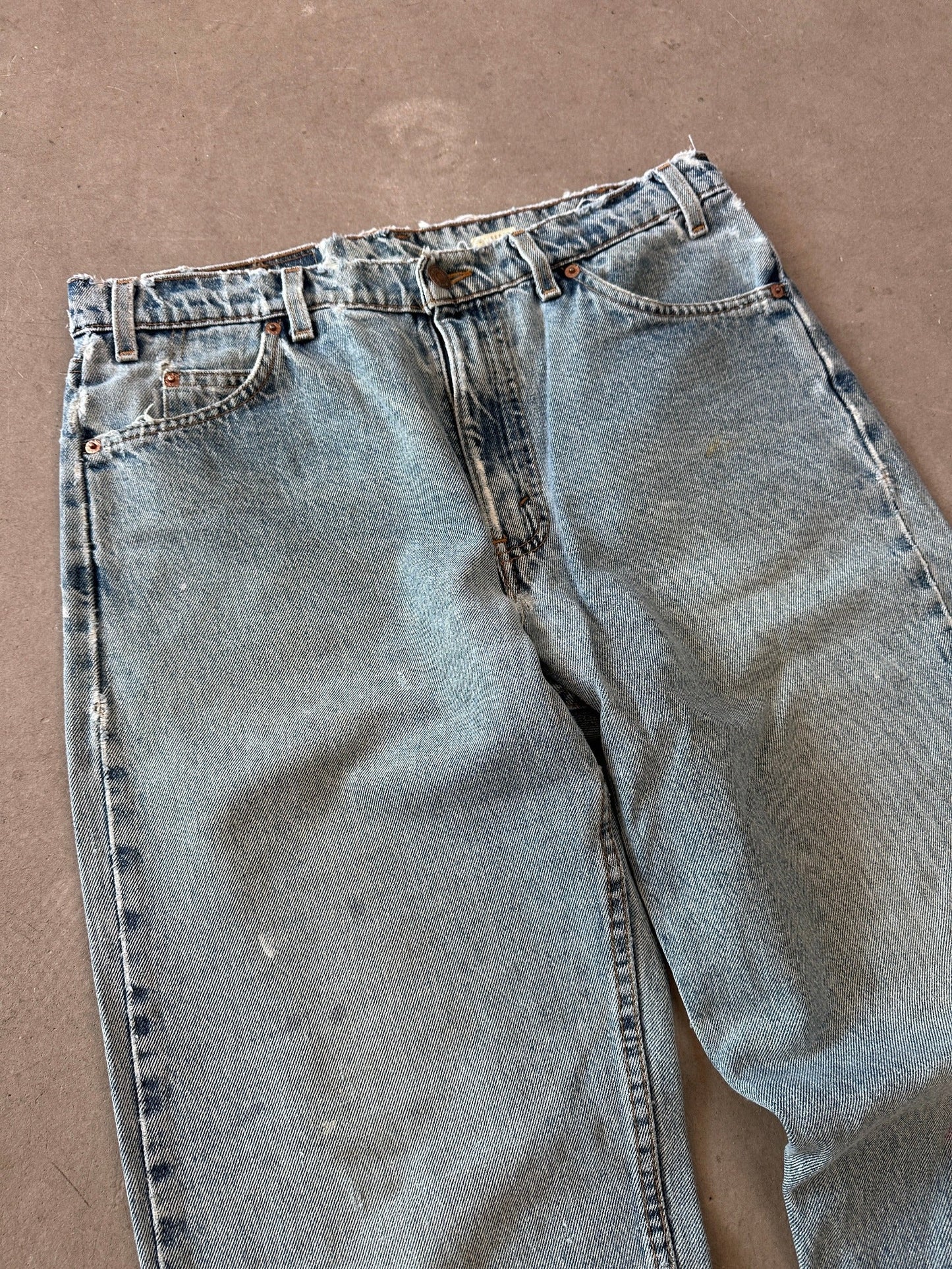 1997 Levis 550 Orange Tab Repaired Jeans - 34 x 32 | W34, Multicoloured