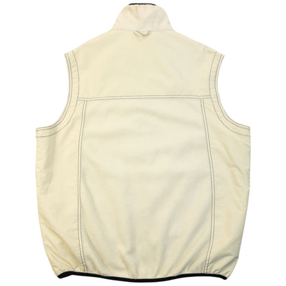 Vintage 2000s Oakley Zip Up Fleece Gilet Size M | Medium, Cream