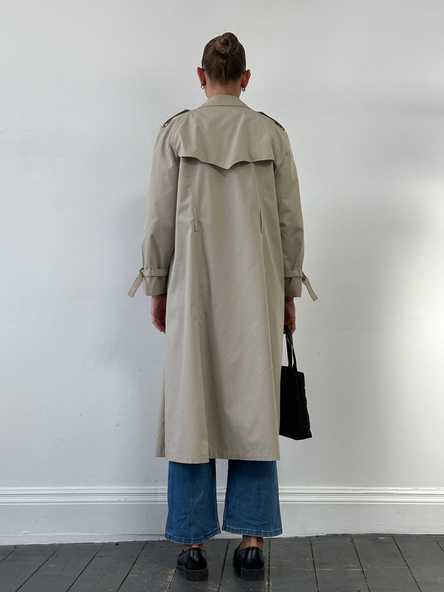 London Fog 80s Double Breasted Trench Coat - M