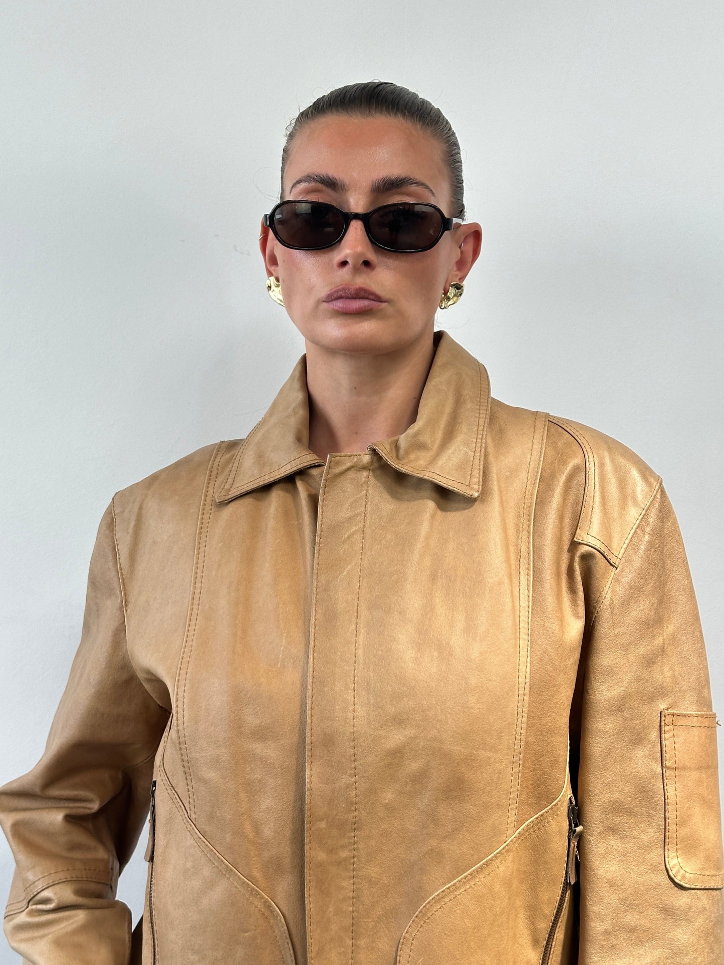 Italian Vintage Leather Jacket - M/L