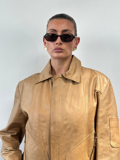 Italian Vintage Leather Jacket - M/L