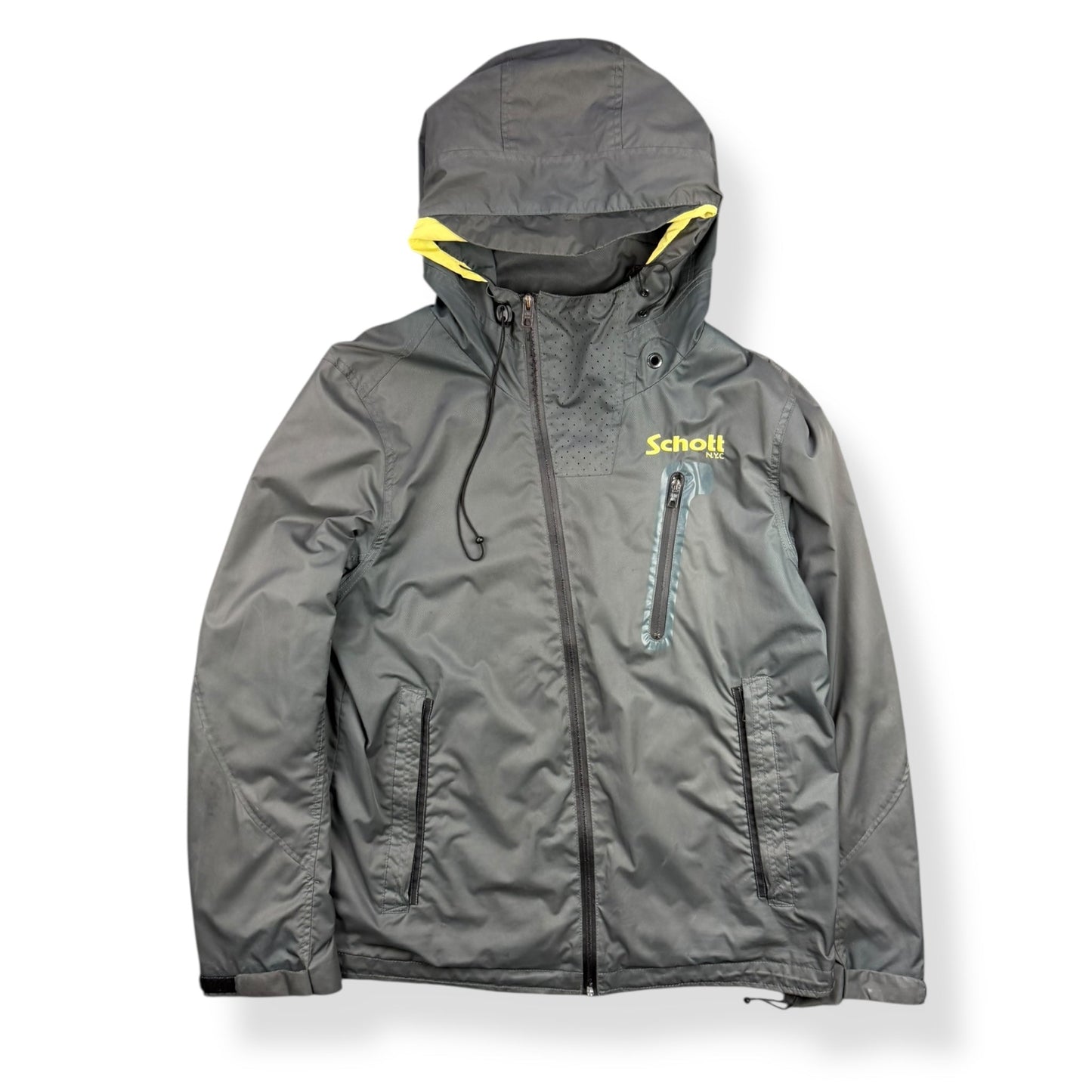 2000's Schott Asymmetric Zip Jacket (L) | Default Title, Grey