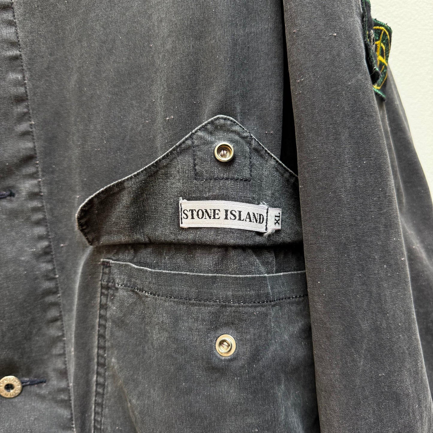 1980’s Stone Island Tela Stella Jacket (XL) | XL, Black, Red