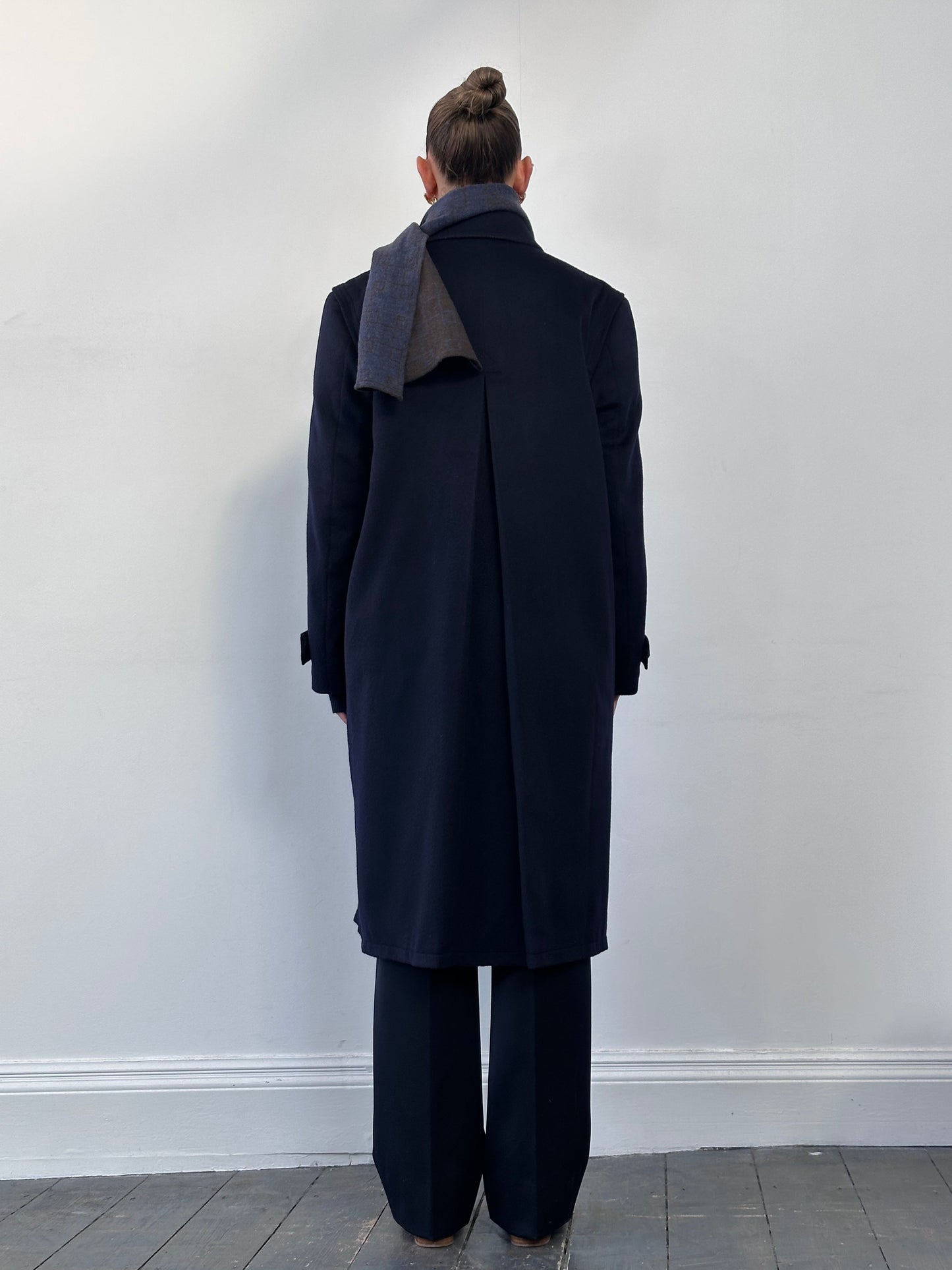 Vintage Wool Alpaca Single Breasted Coat - L