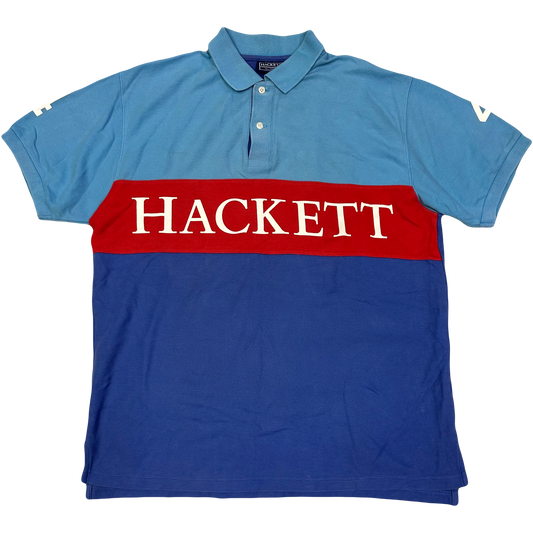 Hackett Polo In Blue & Red ( L )