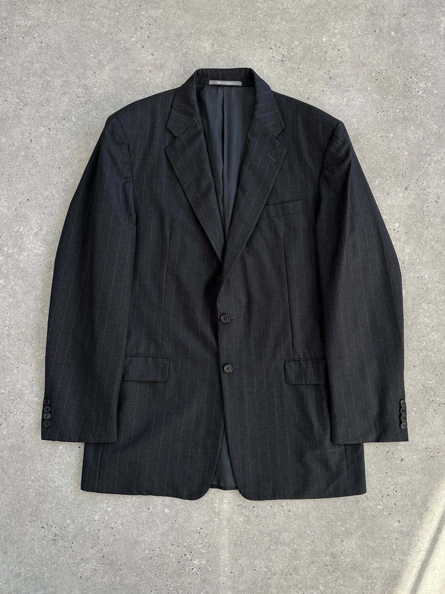 Hickey Freeman x Loro Piana 1990s Pure Tasmanian Wool Single Breasted Blazer - 42L/XL
