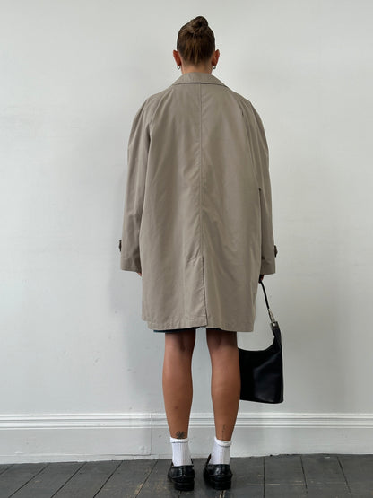 London Fog Cotton Single Breasted Trench Coat - XL