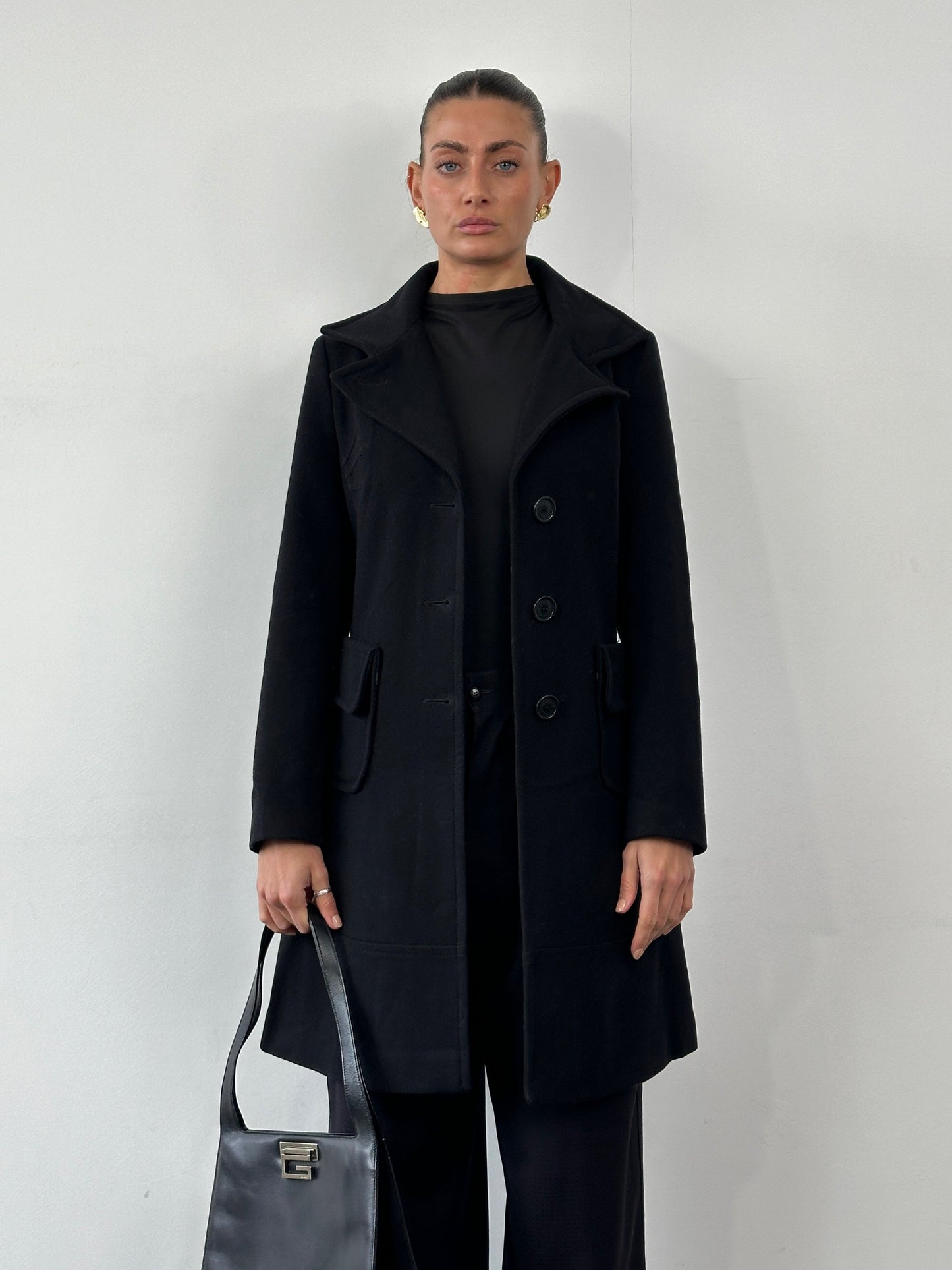 Max & Co Virgin Wool Single Breasted Coat - S