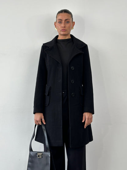 Max & Co Virgin Wool Single Breasted Coat - S