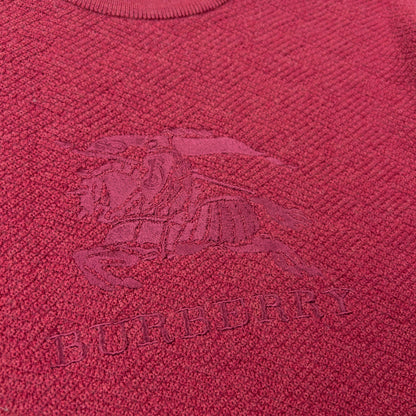 Vintage 2000s Burberry Golf Embroidered Knit Jumper Size M | Medium, Red