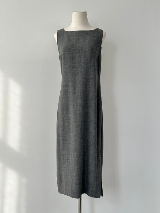 Marella 2000s Wool Sleevless Maxi Dress - M-L